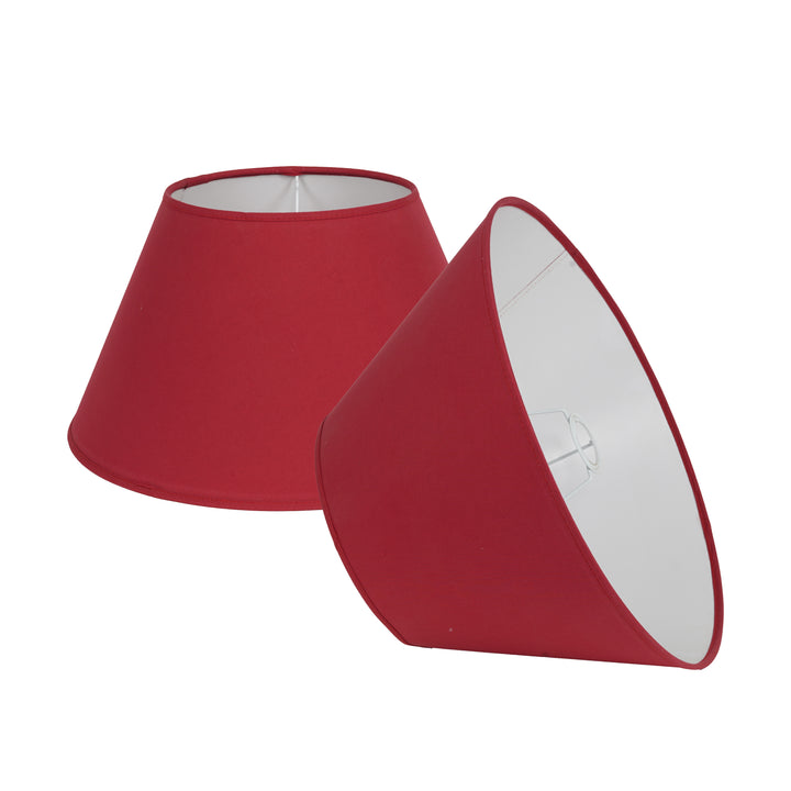 Maroon Cotton Empire Solid Lamp Shade - 30 CM