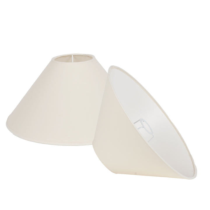 White Cotton Solid Lampshade - 30 CM