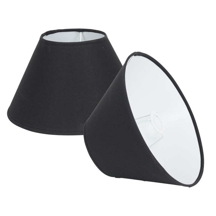 Black Cotton Empire Lamp Shade – 35 cm