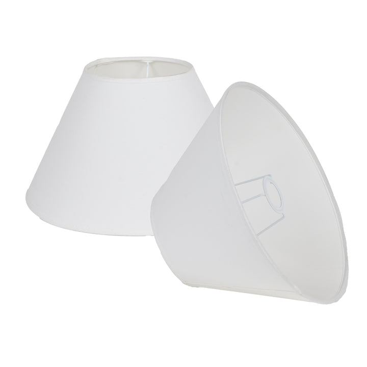 Off-White Cotton Empire Lamp Shade – 45 cm