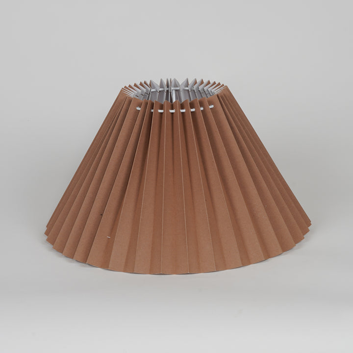 EMER Beige Cotton Machine Pleated Lampshade - 35 CM