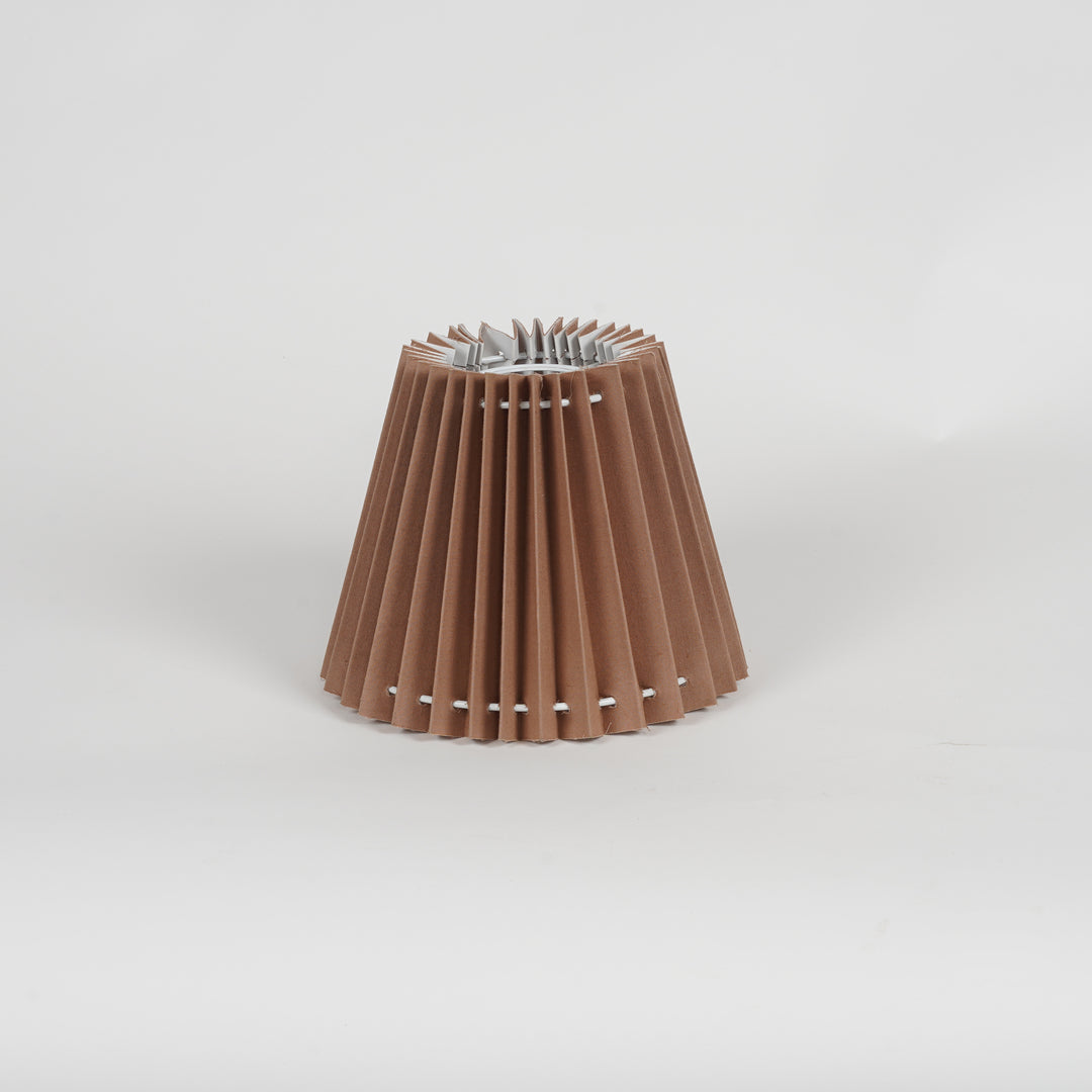 OASIS Beige Cotton Machine Pleated Hanging Lampshade - 13 CM