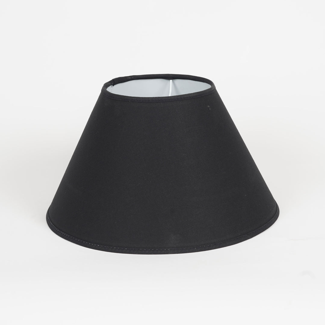 Black Cotton Empire Lamp Shade – 25 cm