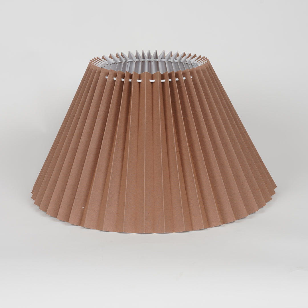 SPICO Beige Cotton Machine Pleated Lampshade - 40 CM