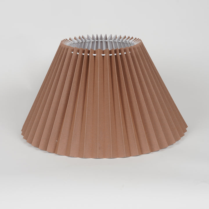 SPICO Beige Cotton Machine Pleated Lampshade - 40 CM