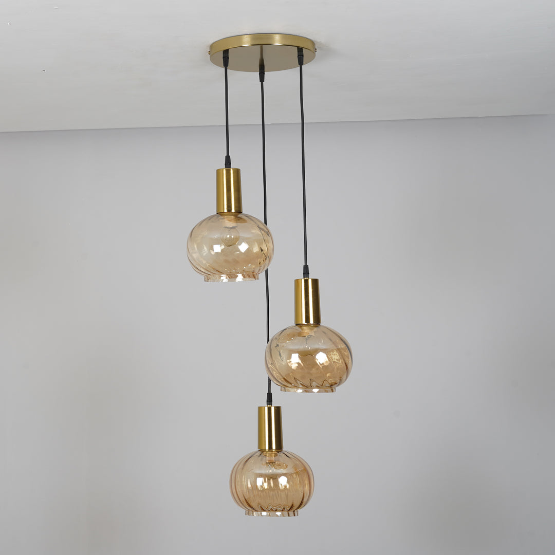 OPALINE Globe Cluster Round Hanging Pendant Light