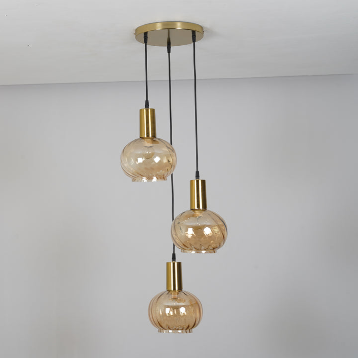 OPALINE Globe Cluster Round Hanging Pendant Light