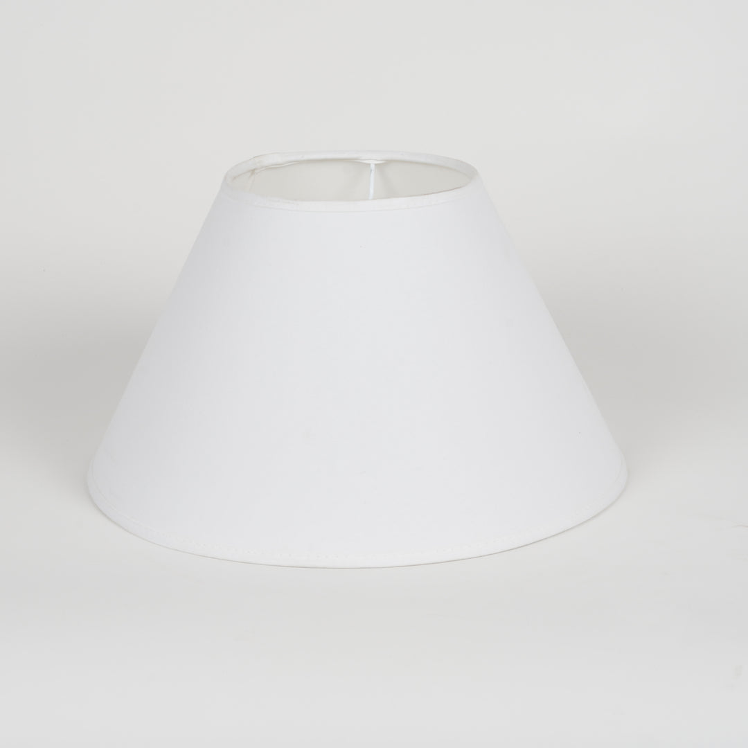 White Cotton Solid Lampshade - 30 CM