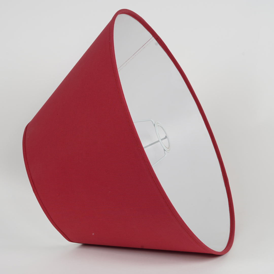 Maroon Cotton Empire Solid Lamp Shade - 30 CM