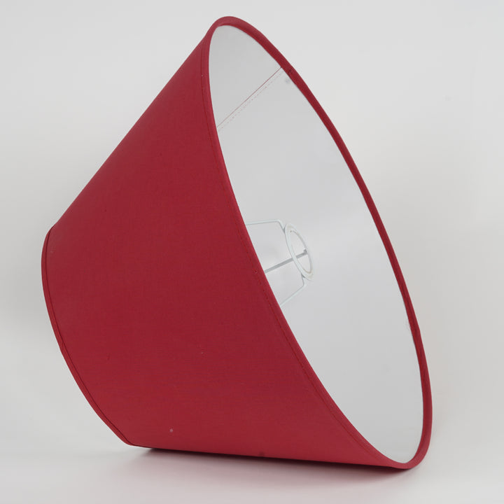 Maroon Cotton Empire Solid Lamp Shade - 30 CM