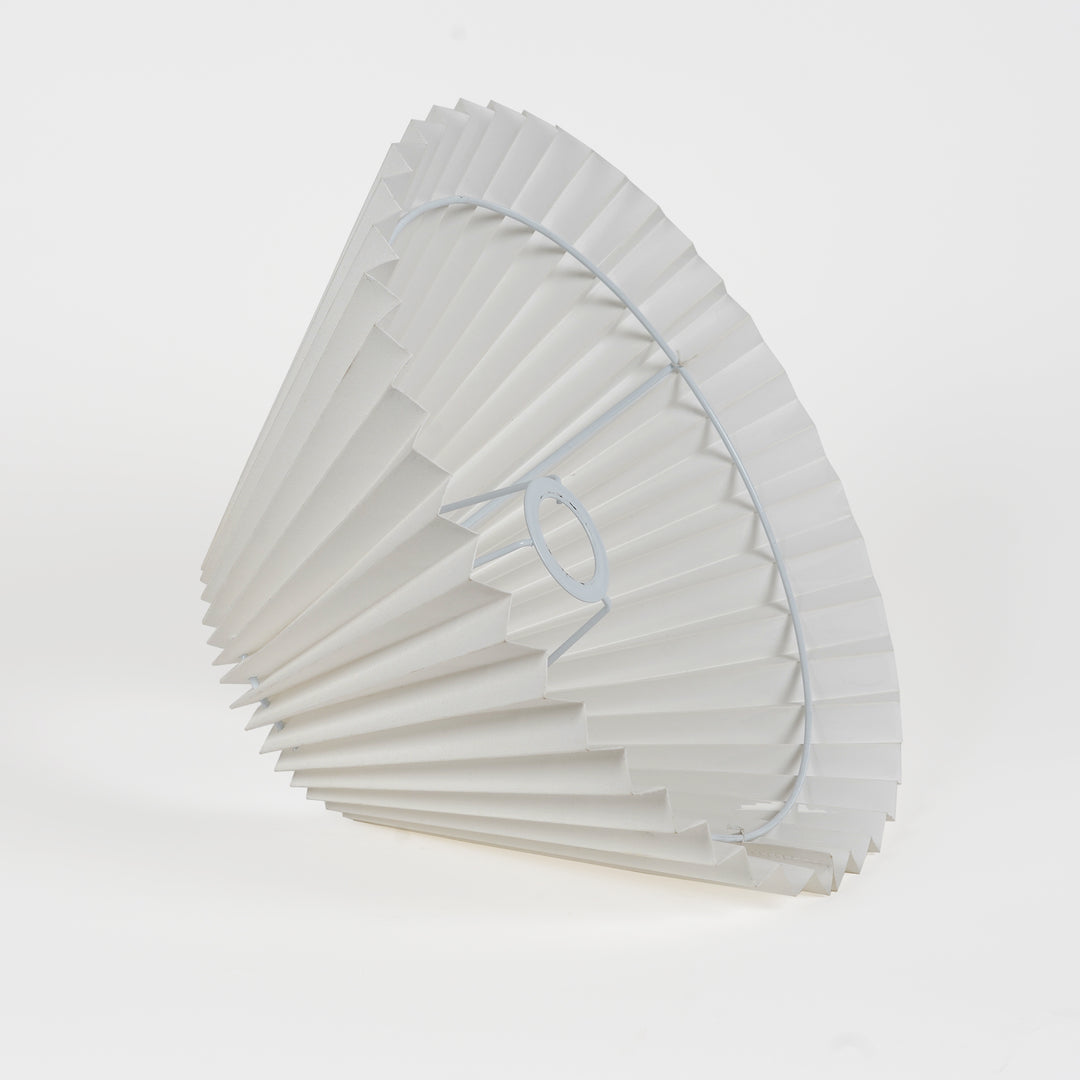 SPICO Off-White Cotton Machine Pleated Lampshade – 40 cm