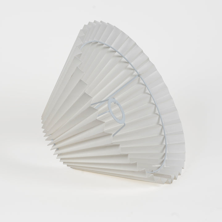 SPICO Off-White Cotton Machine Pleated Lampshade – 40 cm