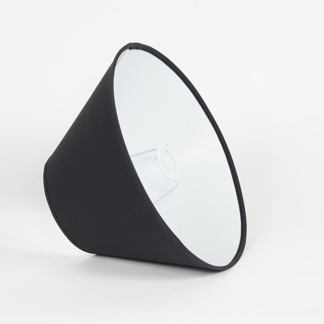 Black Cotton Empire Lamp Shade – 45 cm