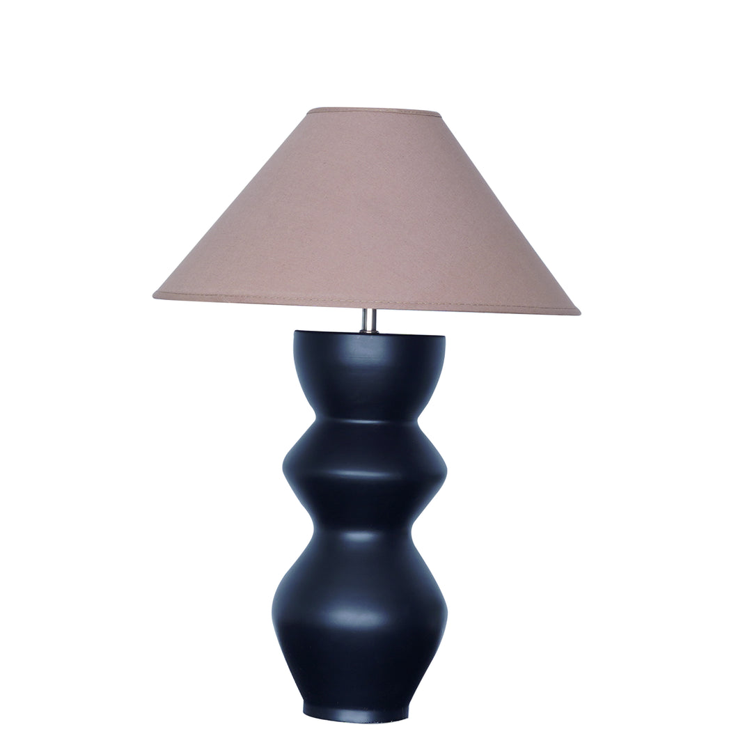 Lgnatio Metal Table Lamp With White Cotton Shade