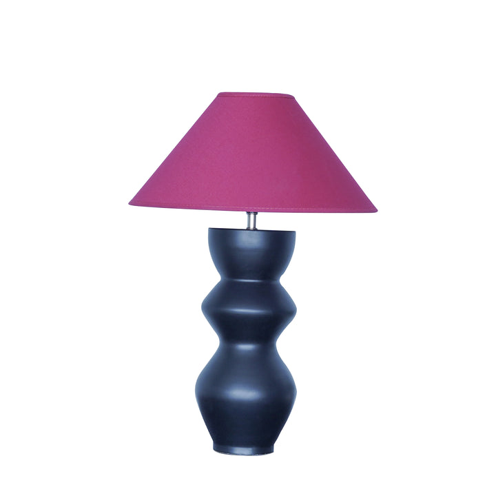 Lgnatio Metal Table Lamp With White Cotton Shade