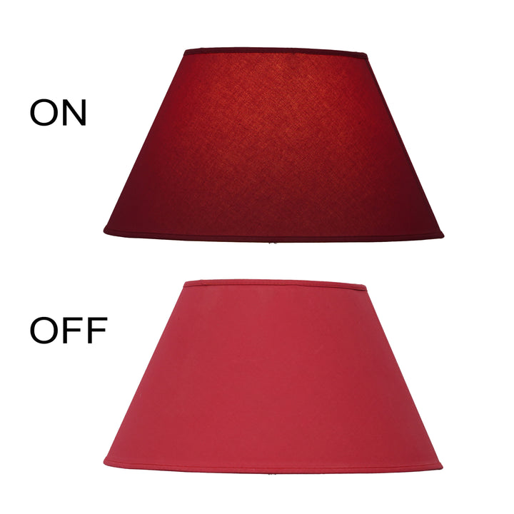 Maroon Cotton Empire Solid Lamp Shade - 30 CM
