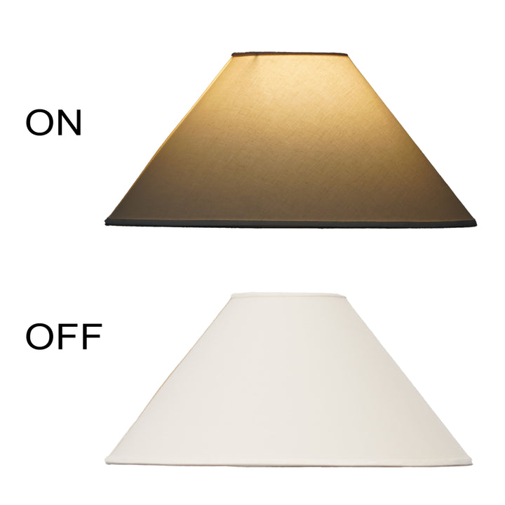 White Cotton Solid Lampshade - 30 CM