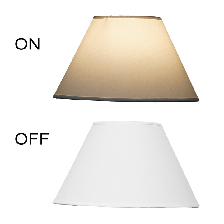 White Cotton Solid Lampshade - 30 CM