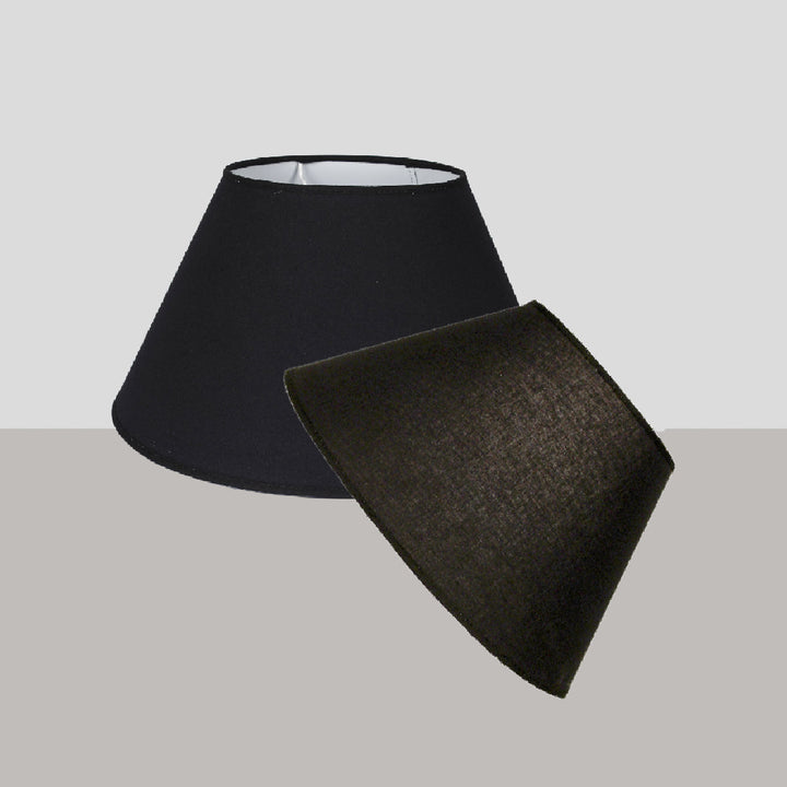 Black Cotton Empire Lamp Shade – 25 cm