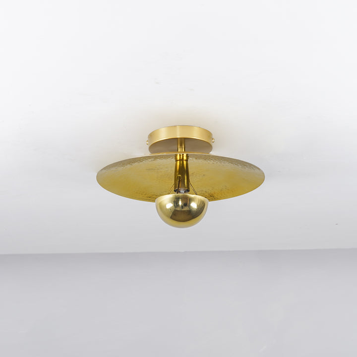 BERK Brass Finish Metal Ceiling Light