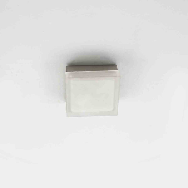 Salina Square Flush Ceiling Light In Grey Finish