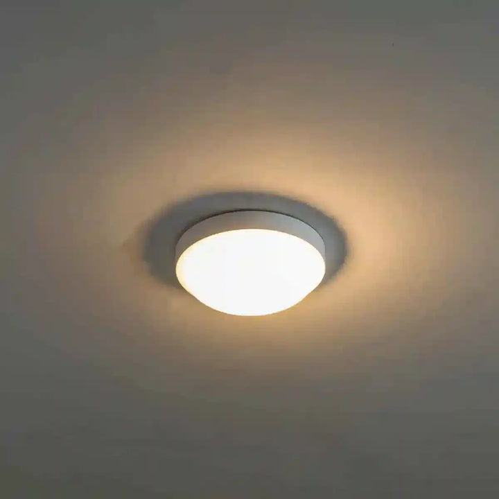 Chester Round Flush Ceiling Light In White Finish