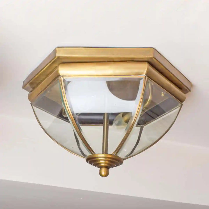 Optica Brass Ceiling Light