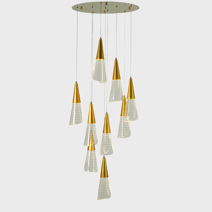 Blenheim  9 Light Acrylic LED Chandelier