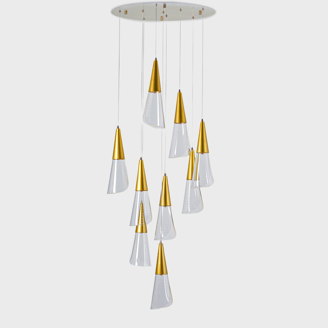 Blenheim  9 Light Acrylic LED Chandelier