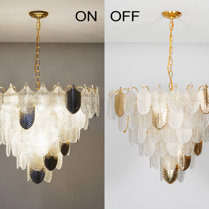 ALEXA 15 Light Modern & Contemporary Crystal Ceiling Chandelier ( Bulbs Included)