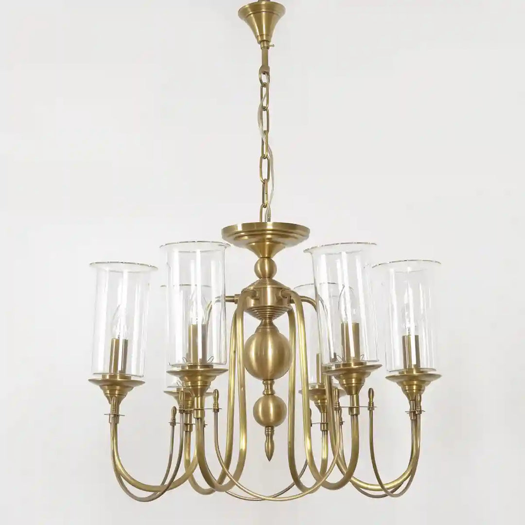 Artisan 6 Light Brass Chandelier