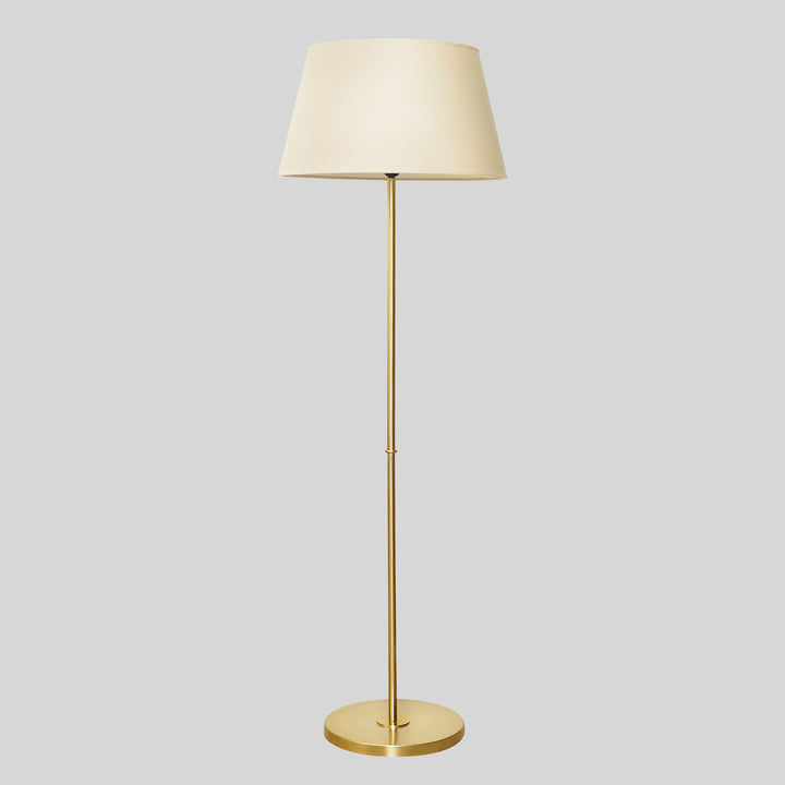 MASERLO Metal Single Light Floor Lamp With Cotton Shade