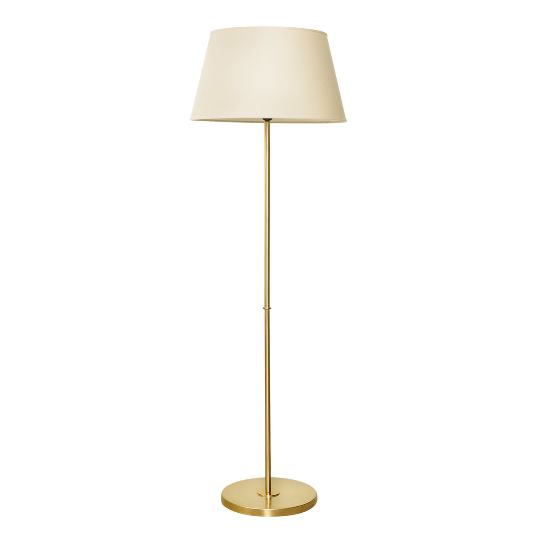 MASERLO Metal Single Light Floor Lamp With Cotton Shade