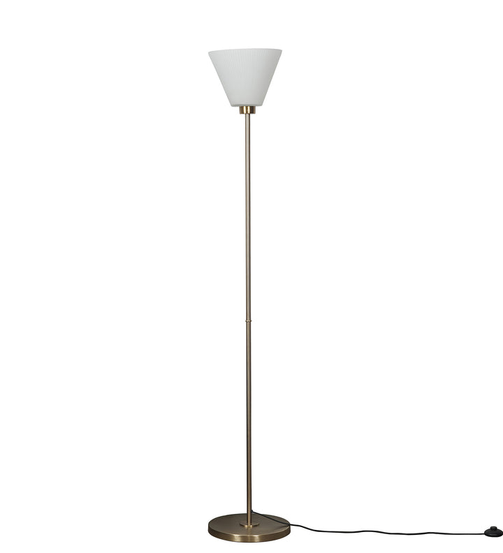 RISE Single Light uplighter Floor Lamp In Brass Finish