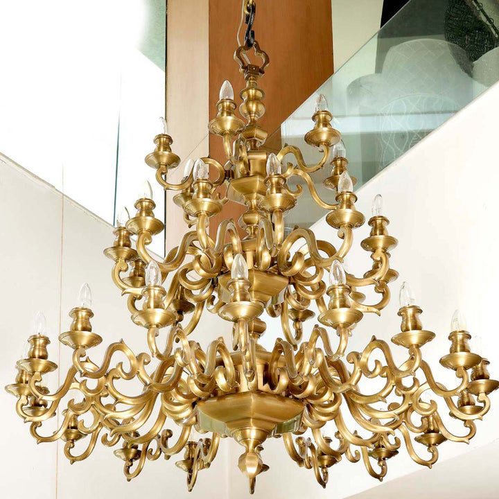 Marcel brass ant heavy casting chandelier