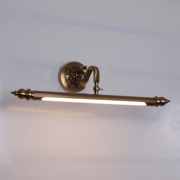 Alberty brass antique picture light with 10 watt led