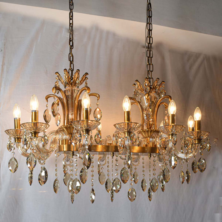 Foteini 12 arms rectangular chandelier