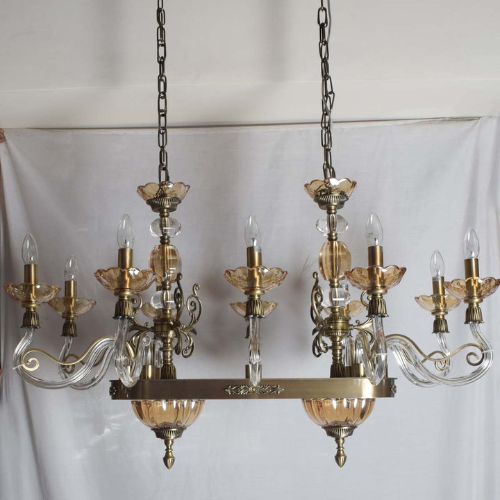 Mildred 10 arms rectangular chandelier