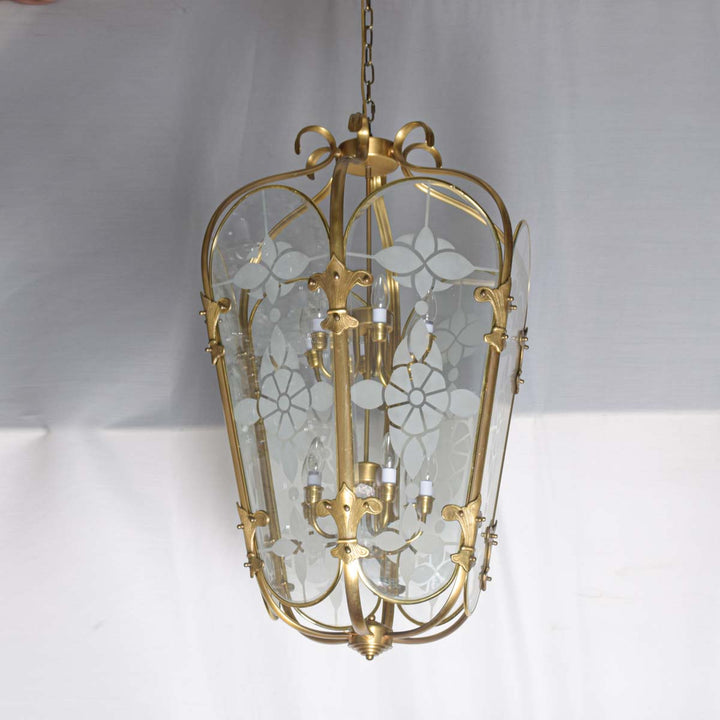 Brisbin Brass Pendant Light Having 12 Lights