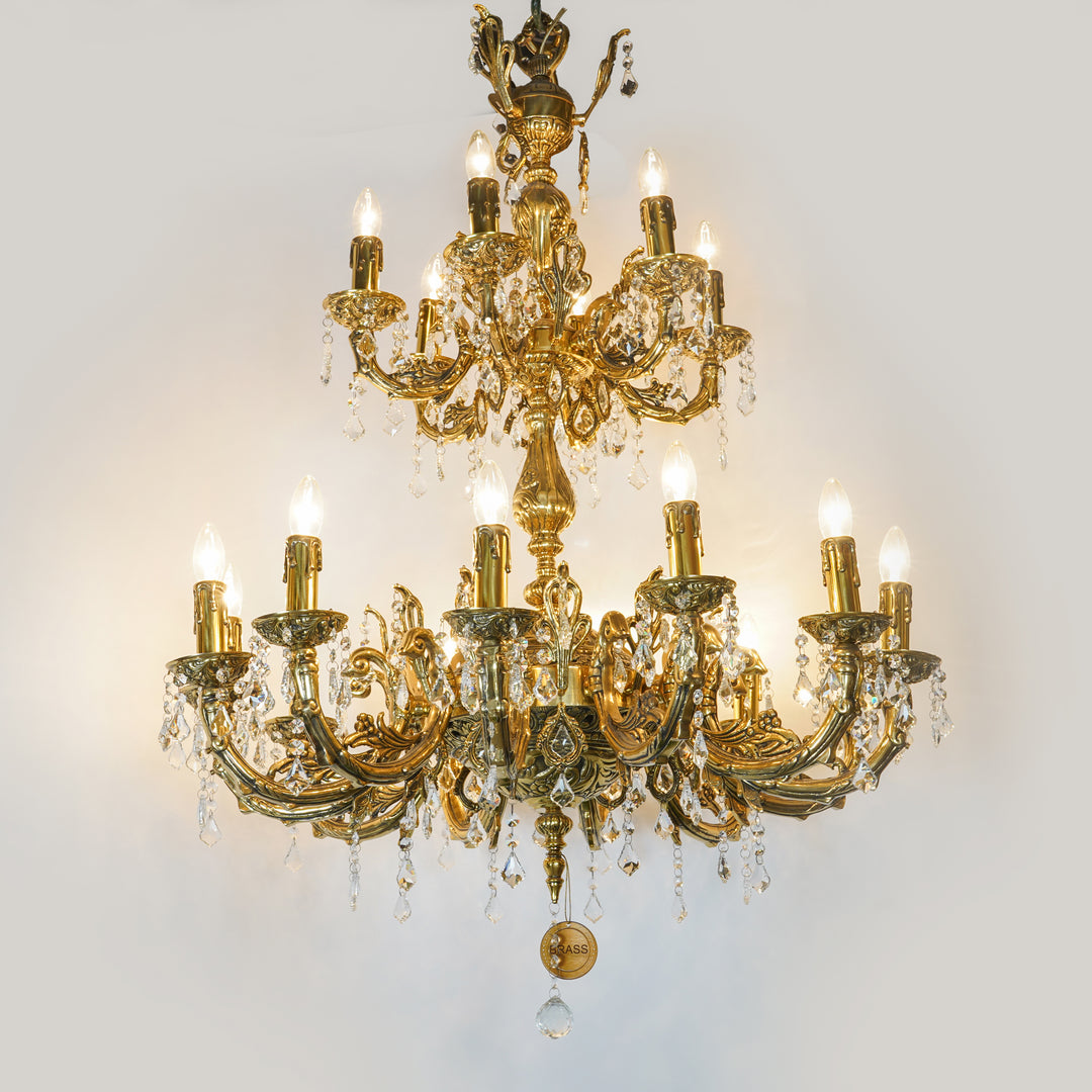 EMMA 12+6 lights Brass Casting Chandelier Light