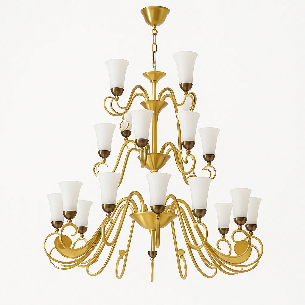 ORLANDO 16+8+4 Arms Antique Brass Luxury Chandelier