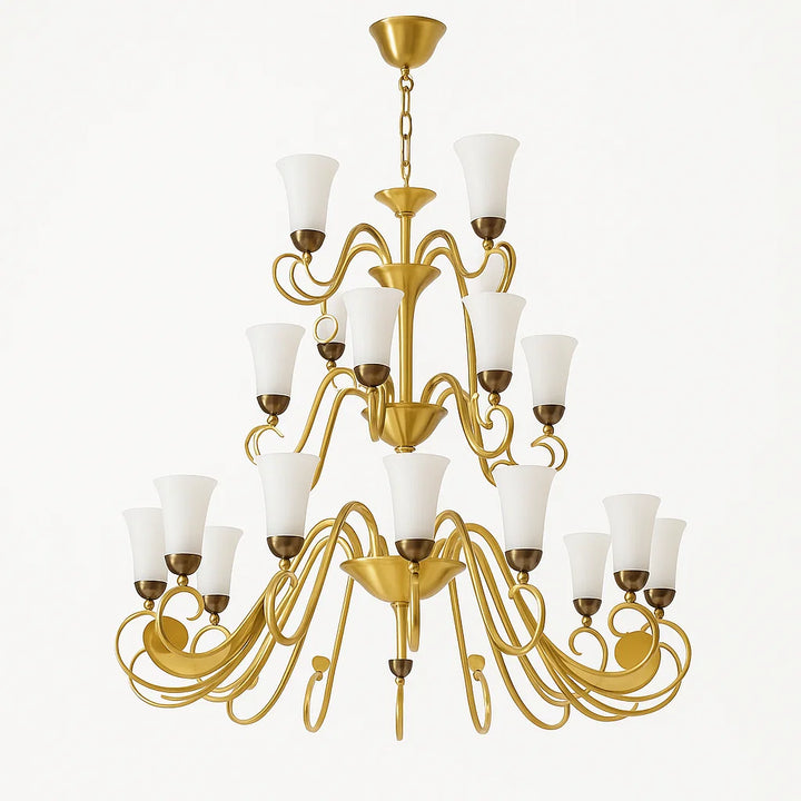 ORLANDO 16+8+4 Arms Antique Brass Luxury Chandelier
