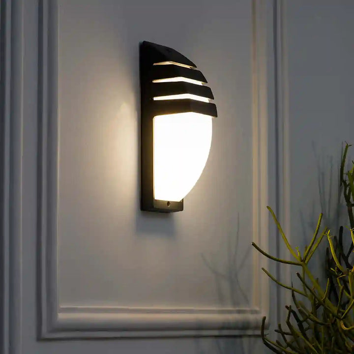 Pozza Grey Outdoor LED Wall Light