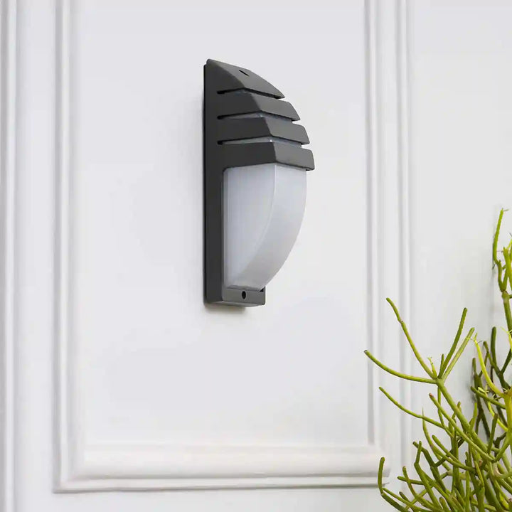 Pozza Grey Outdoor LED Wall Light