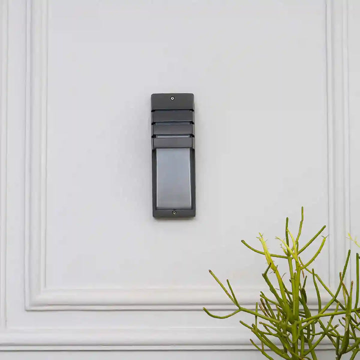 Pozza Grey Outdoor LED Wall Light