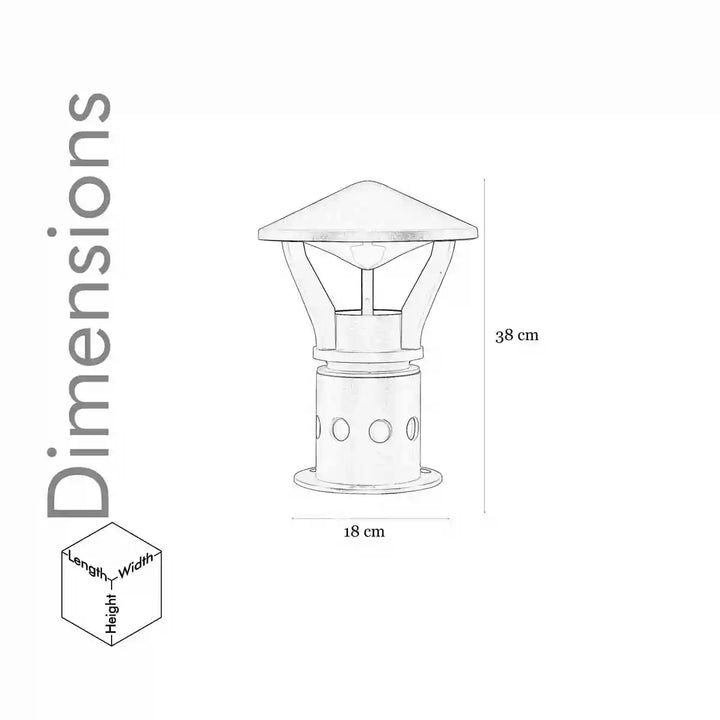 Miseno Aluminium Small Outdoor Gate Light