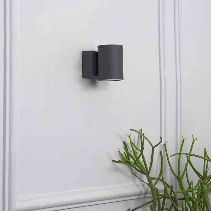 Luga Single LED Wall Sportlight In Grey Finish