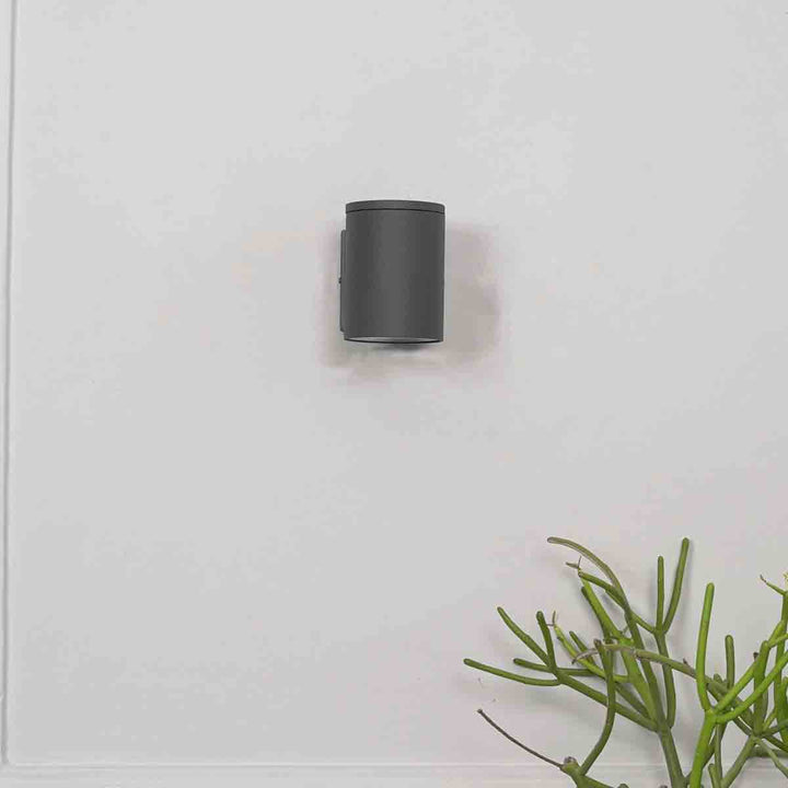 Luga Single LED Wall Sportlight In Grey Finish