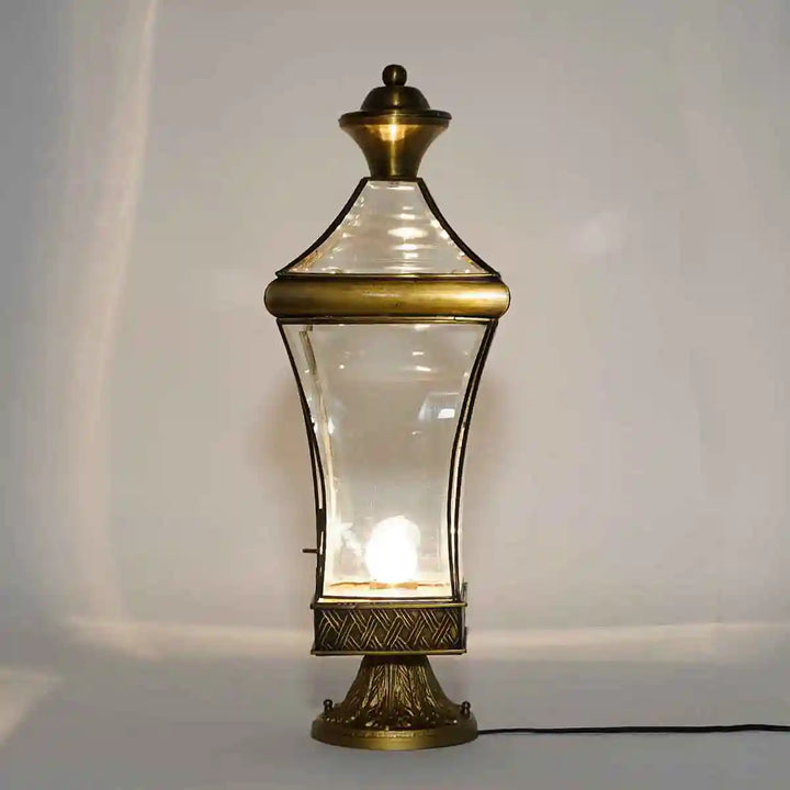 Corte Brass and Glass Outdoor Light