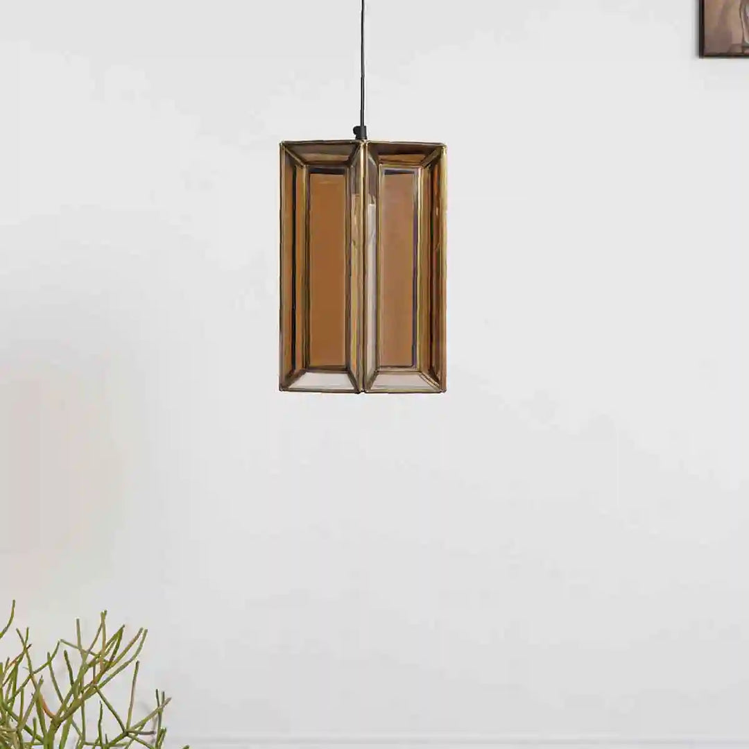 Igor Single Light Ceiling Pendant in Brass Finish